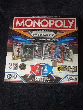 Panini Monopoly Prizm NBA Board Game - Red/Blue/Black
